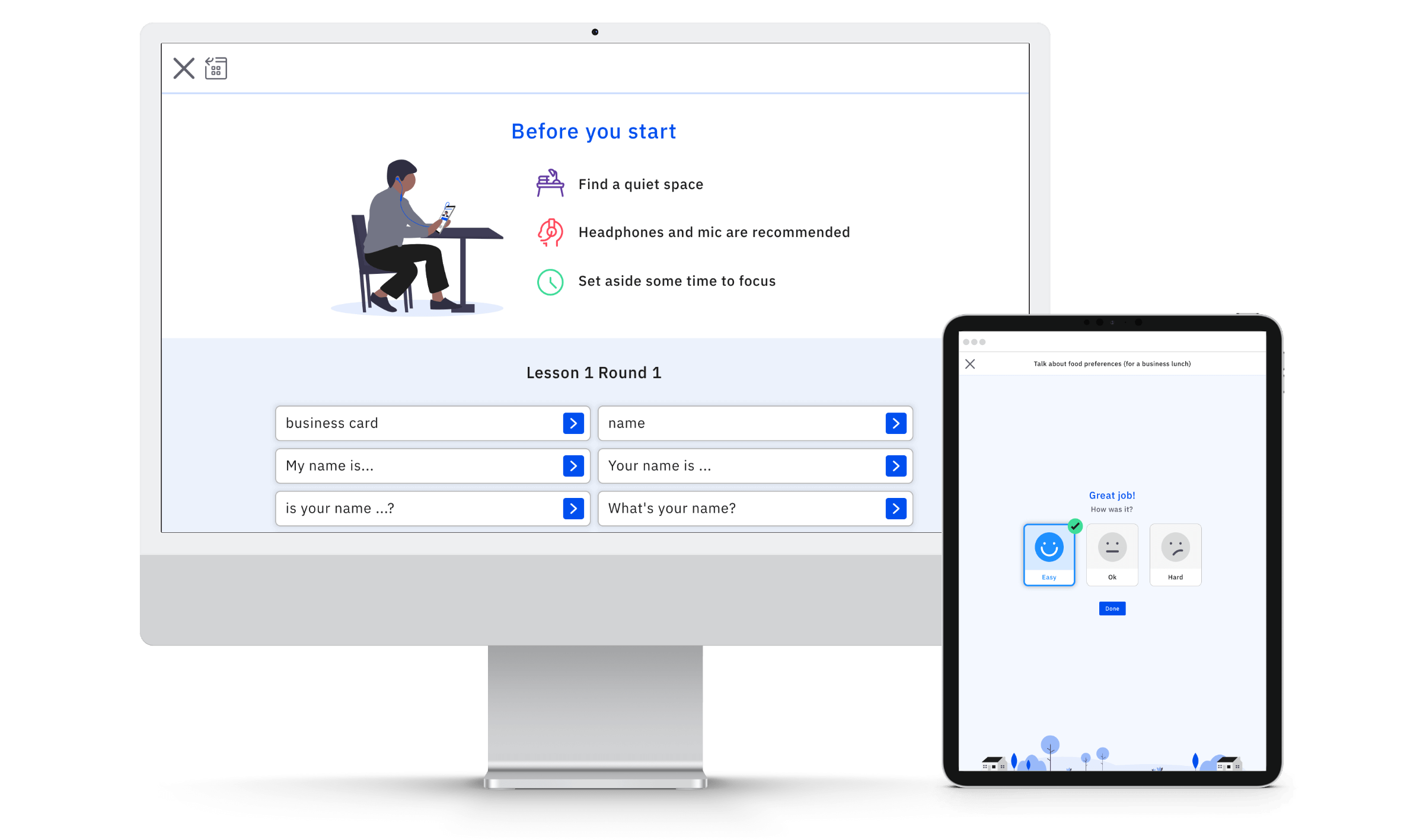 Berlitz Activities New UI