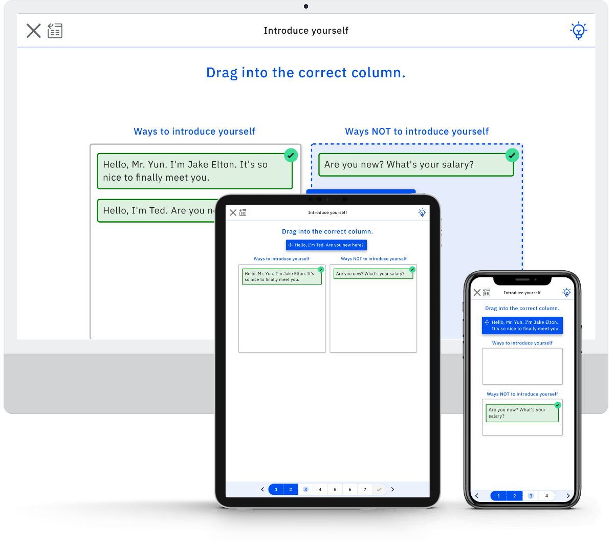 Berlitz Matching Columns New UI