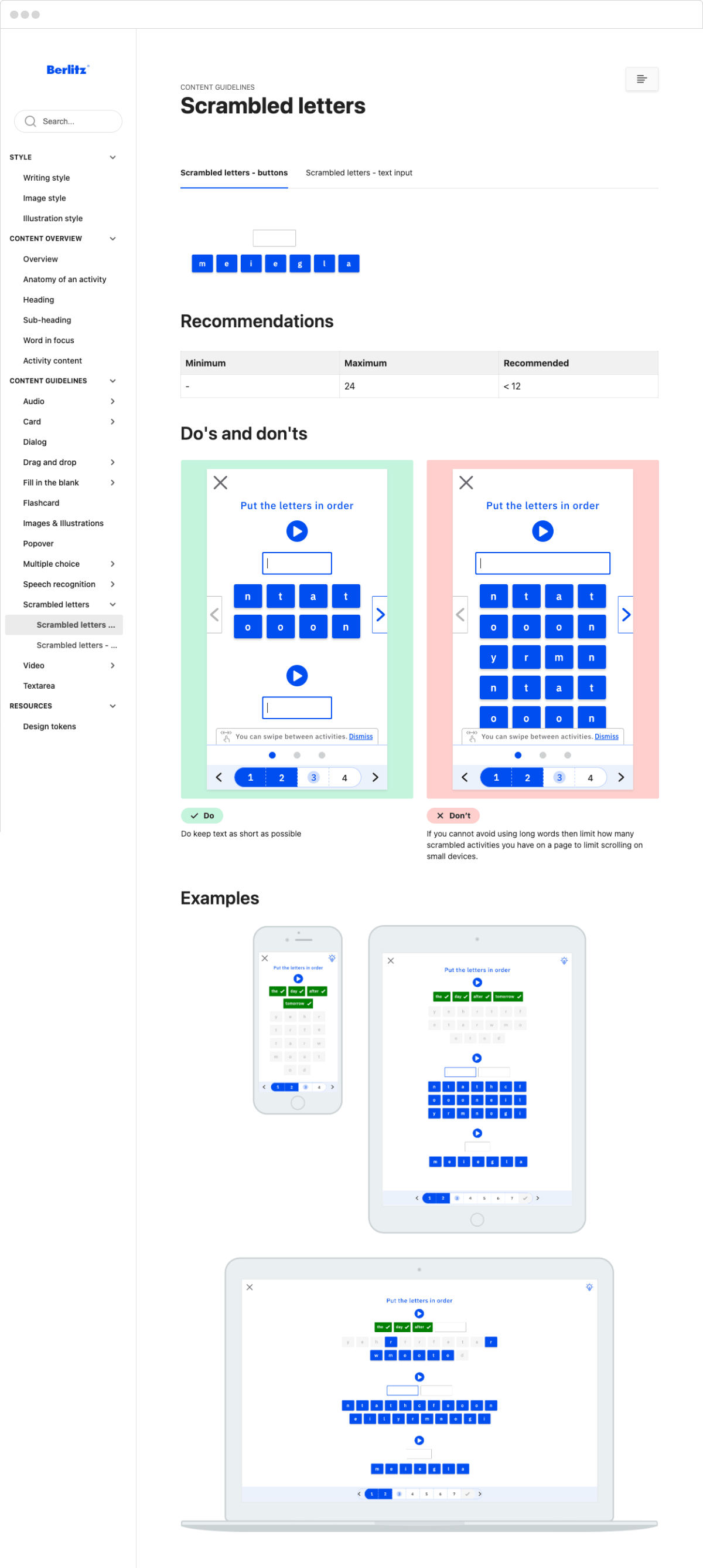 Berlitz Content Style Guide