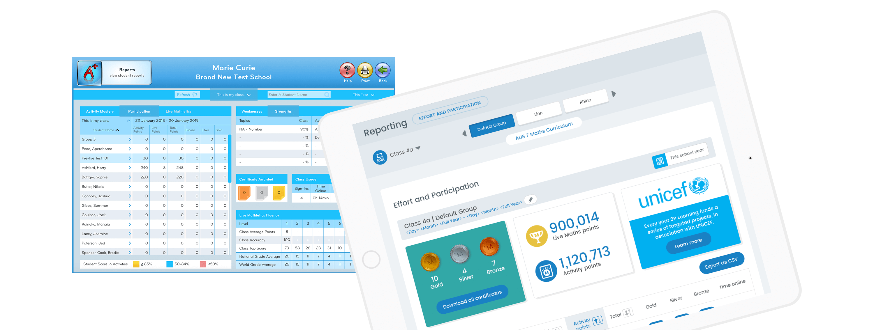 Mathletics Reporting Legacy Transformation